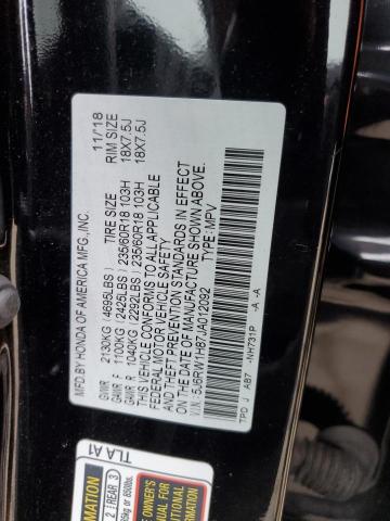 2018 HONDA CR-V EXL - 5J6RW1H87JA012092