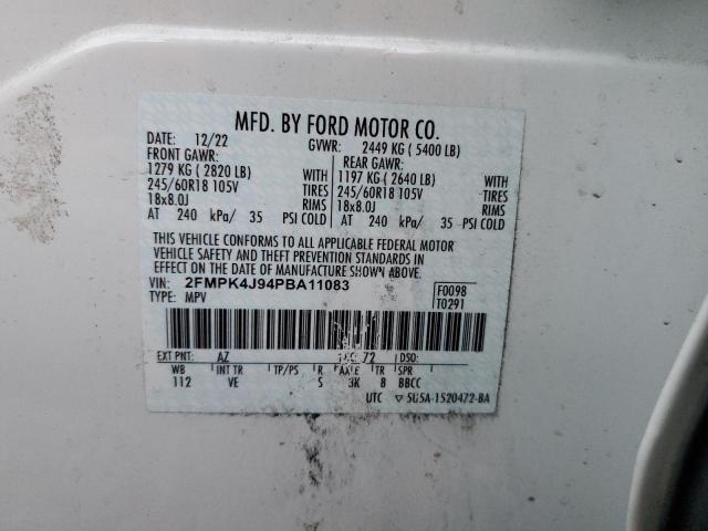 2023 FORD EDGE SEL - 2FMPK4J94PBA11083