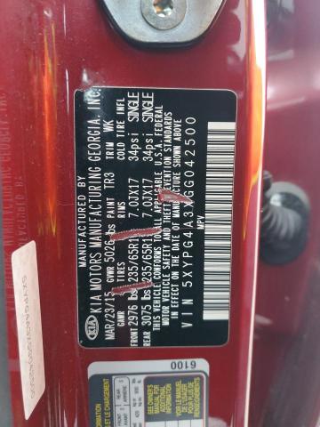 2016 KIA SORENTO LX - 5XYPG4A3XGG042500