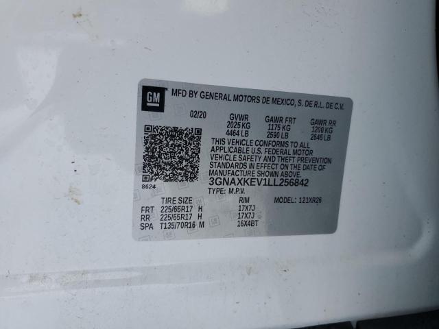 2020 CHEVROLET EQUINOX LT - 3GNAXKEV1LL256842