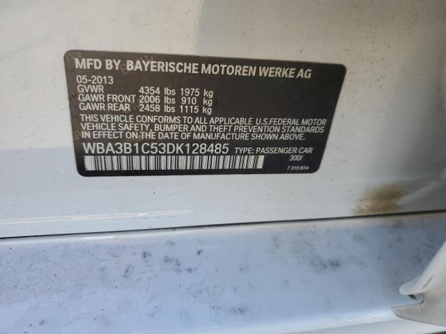 VIN WBA3B1C53DK128485 2013 BMW 3 SERIES no.12