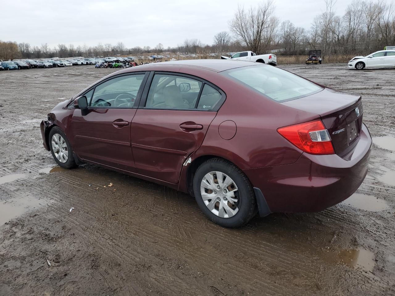 Lot #3029428711 2012 HONDA CIVIC LX