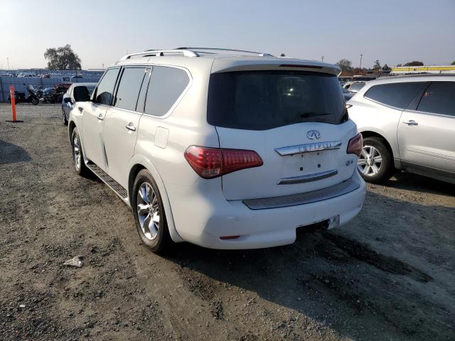 INFINITI QX56 2011 white  gas JN8AZ2NF6B9502503 photo #3