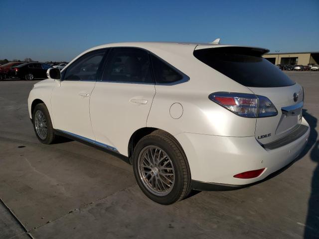 LEXUS RX 450H 2010 white 4dr spor hybrid engine JTJZB1BAXA2400180 photo #3