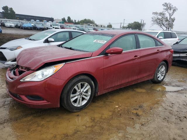 HYUNDAI SONATA GLS 2012 red  gas 5NPEB4AC3CH396111 photo #1