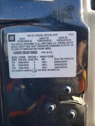 2004 CHEVROLET TRAILBLAZE #3082623791