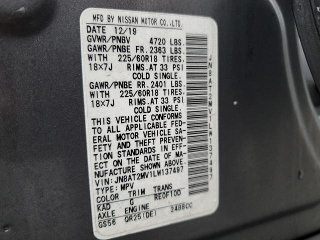 2020 NISSAN ROGUE S - JN8AT2MV1LW137497