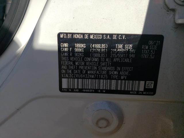 2022 HONDA HR-V LX - 3CZRU6H32NM711825
