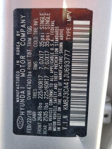 2018 HYUNDAI TUCSON SEL - KM8J3CA41JU693777