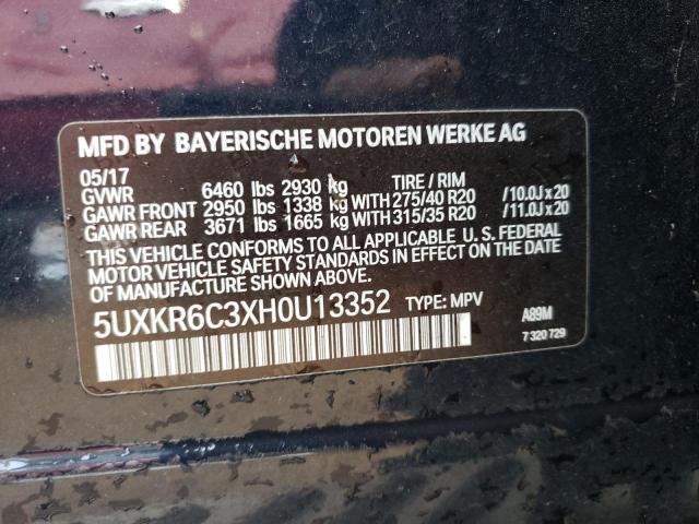 2017 BMW X5 XDRIVE5 - 5UXKR6C3XH0U13352