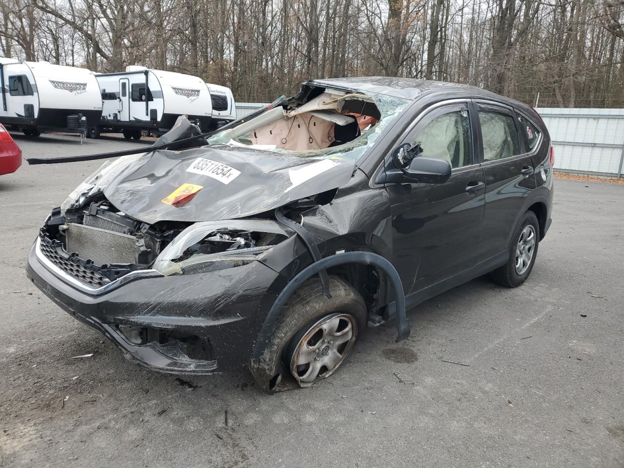 Lot #3027011804 2015 HONDA CR-V LX