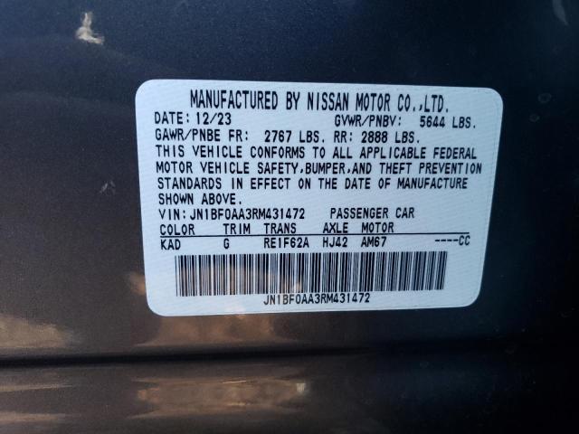 2024 NISSAN ARIYA VENT JN1BF0AA3RM431472