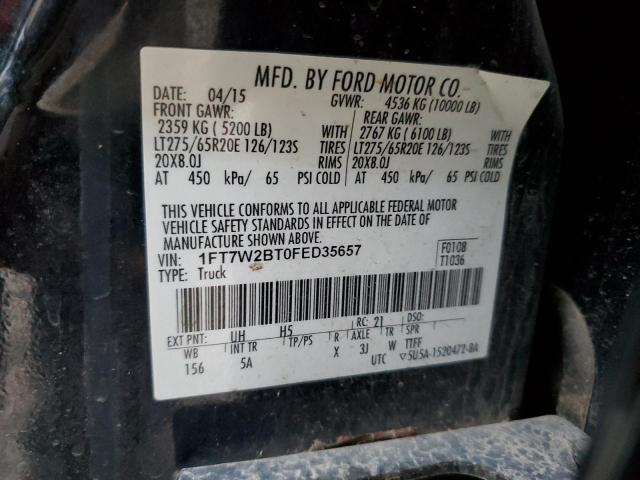 2015 FORD F250 SUPER - 1FT7W2BT0FED35657