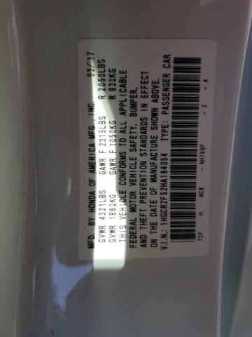 2017 HONDA ACCORD SPO - 1HGCR2F52HA194054