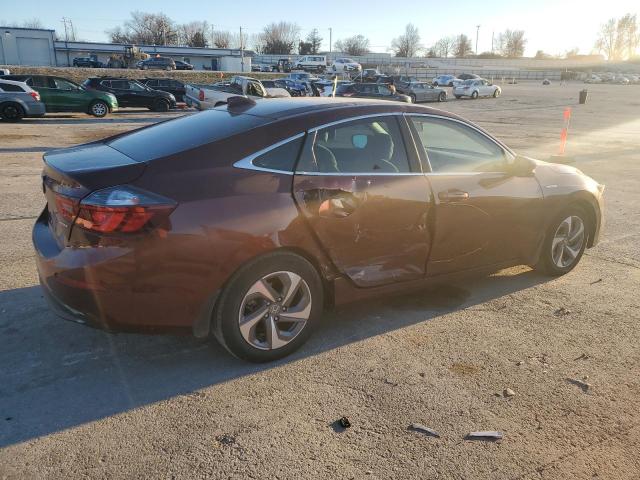 HONDA INSIGHT EX 2020 maroon  hybrid engine 19XZE4F59LE001890 photo #4