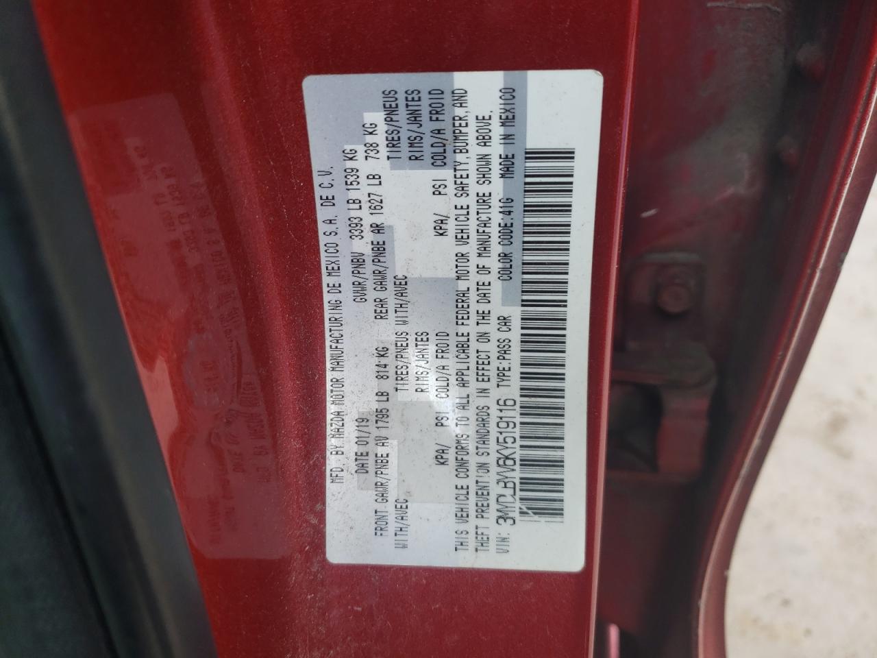 Lot #3024682603 2019 TOYOTA YARIS L