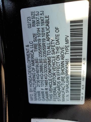 2023 HONDA ODYSSEY EL 5FNRL6H97PB043461