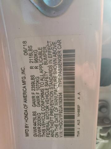 2018 HONDA ACCORD TOU - 1HGCV1F92JA192934