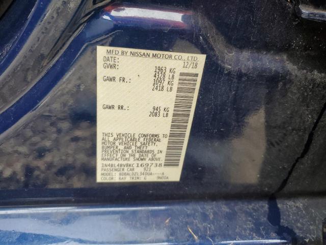 VIN 1N4BL4BV8KC169738 2019 NISSAN ALTIMA no.12