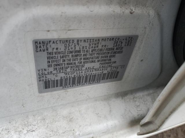 2019 NISSAN SENTRA S - 3N1AB7AP1KY360182
