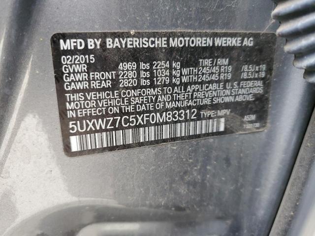 2015 BMW X3 SDRIVE2 - 5UXWZ7C5XF0M83312