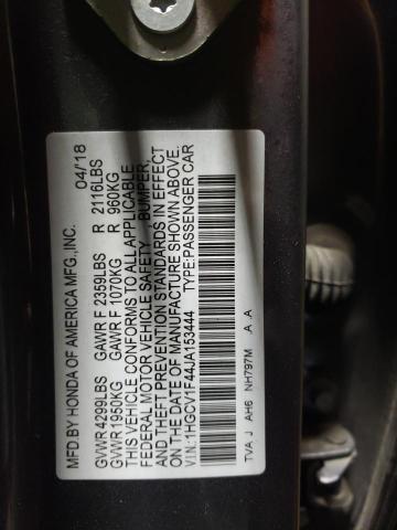 2018 HONDA ACCORD EX - 1HGCV1F44JA153444