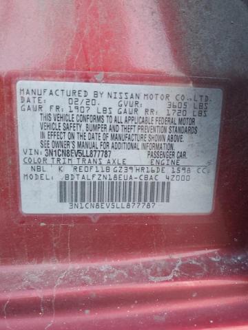 2020 NISSAN VERSA SV - 3N1CN8EV5LL877787