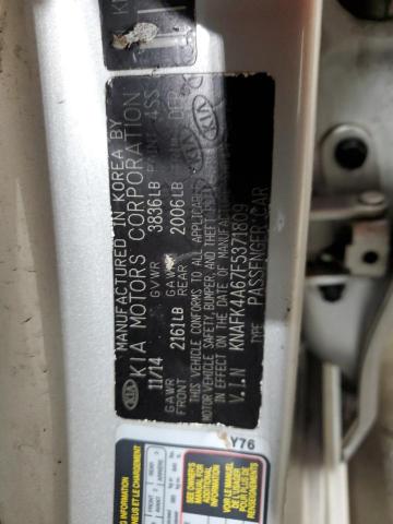 2015 KIA FORTE LX - KNAFK4A67F5371809