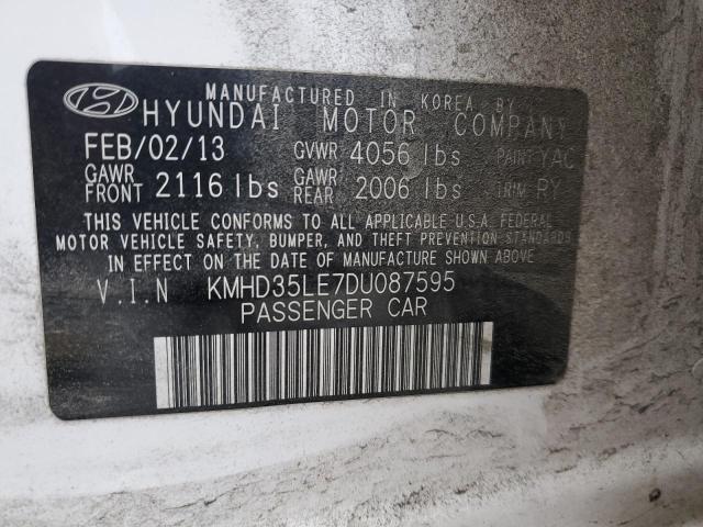 VIN KMHD35LE7DU087595 2013 HYUNDAI ELANTRA no.12