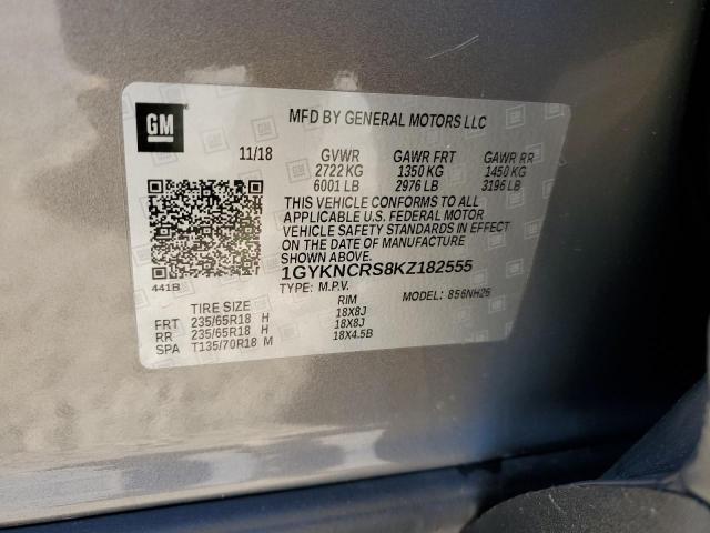 2019 CADILLAC XT5 LUXURY - 1GYKNCRS8KZ182555
