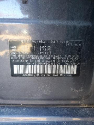 2016 SUBARU LEGACY 2.5 4S3BNAN66G3009100
