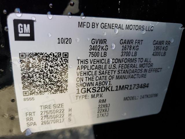 2021 GMC YUKON DENA - 1GKS2DKL1MR173484