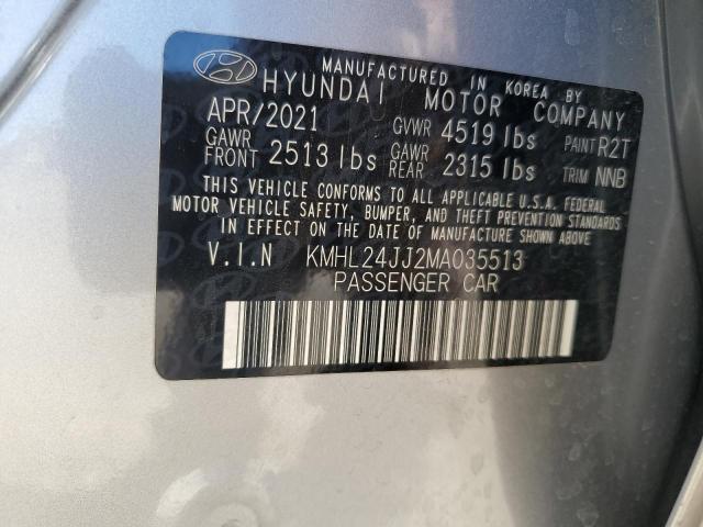 2021 HYUNDAI SONATA HYB - KMHL24JJ2MA035513