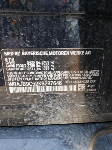 2019 BMW M550XI WBAJB9C52KB287646