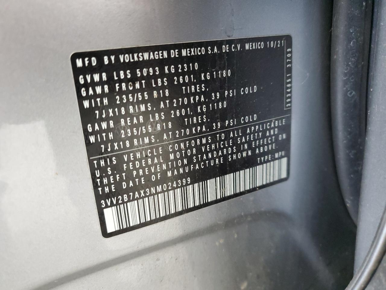 VOLKSWAGEN TIGUAN SE