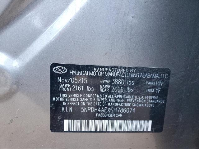 2016 HYUNDAI ELANTRA SE - 5NPDH4AEXGH786074