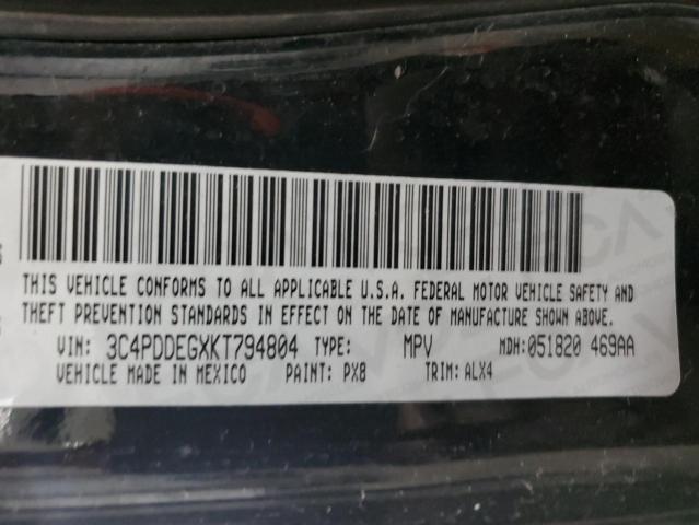 2019 DODGE JOURNEY GT 3C4PDDEGXKT794804