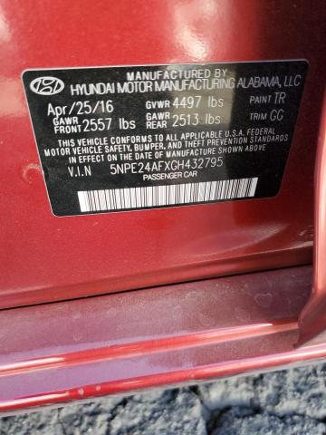 2016 HYUNDAI SONATA SE - 5NPE24AFXGH432795