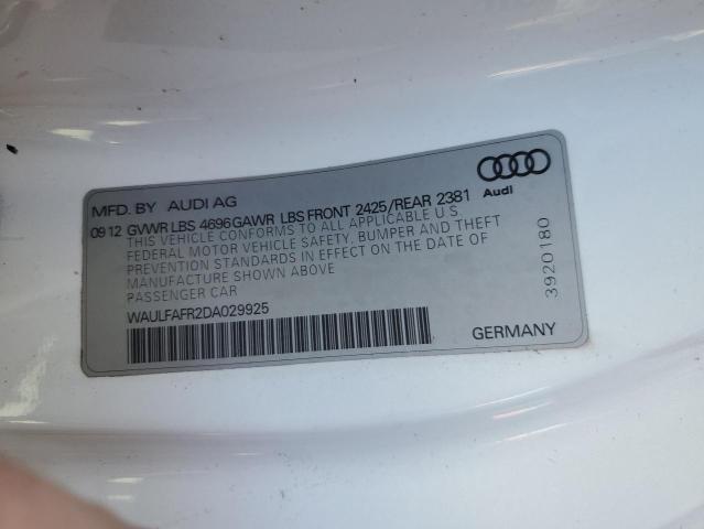 VIN WAULFAFR2DA029925 2013 AUDI A5 no.12