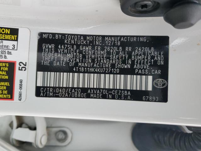 VIN 4T1B11HK4KU727120 2019 TOYOTA CAMRY no.13