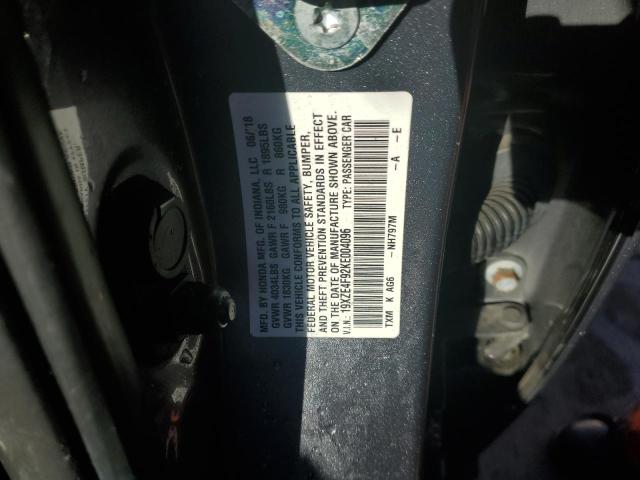 2019 HONDA INSIGHT TO 19XZE4F92KE004096
