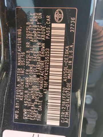 2016 TOYOTA CAMRY LE - 4T1BF1FK2GU255253