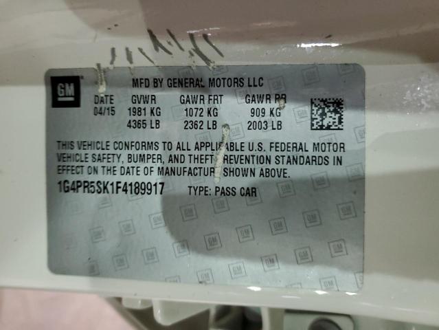 2015 BUICK VERANO CON 1G4PR5SK1F4189917
