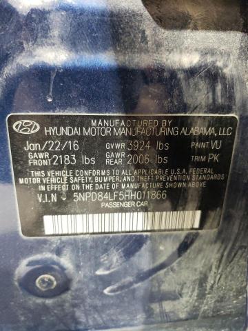2017 HYUNDAI ELANTRA SE - 5NPD84LF5HH011866