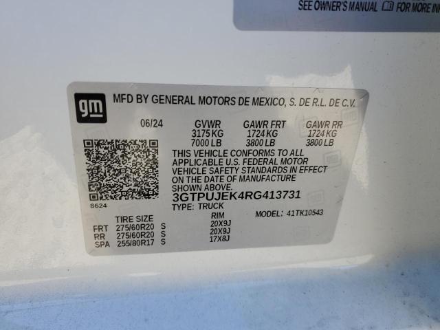 2024 GMC SIERRA K15 - 3GTPUJEK4RG413731