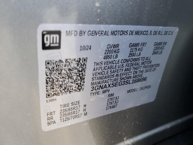 2025 CHEVROLET EQUINOX AC 3GNAXSEG3SL168696
