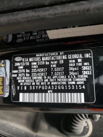 2016 KIA SORENTO LX - 5XYPGDA32GG153154