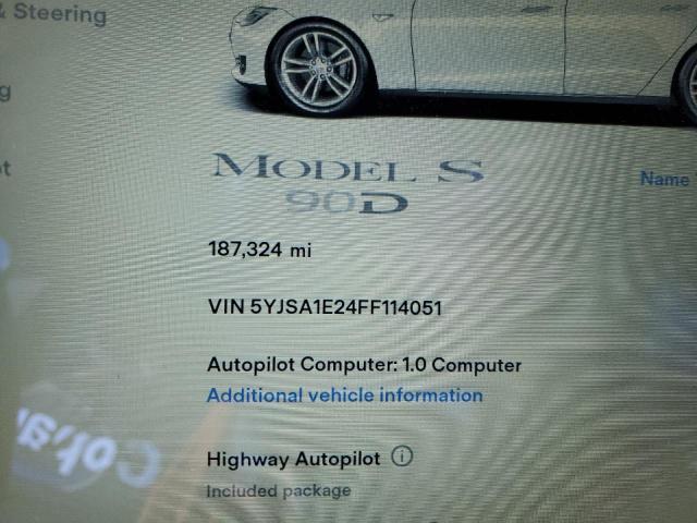 2015 TESLA MODEL S - 5YJSA1E24FF114051