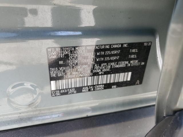 2021 TOYOTA RAV4 XLE - 2T3R6RFV5MW004530