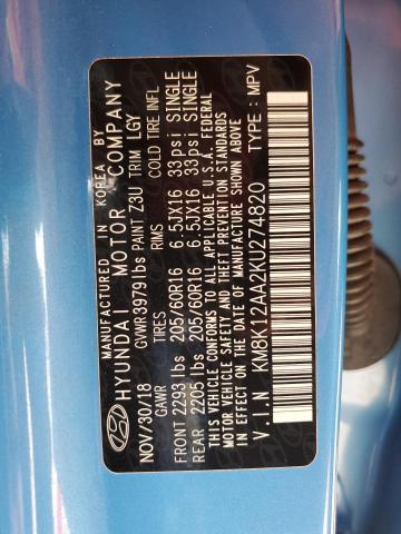 2019 HYUNDAI KONA SE - KM8K12AA2KU274820